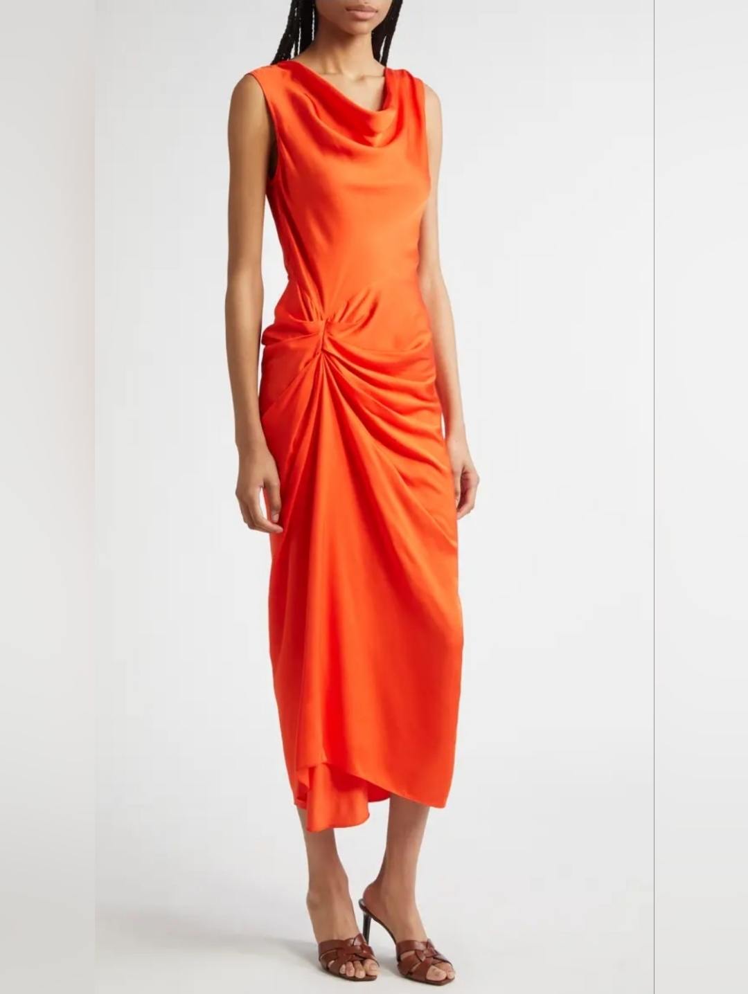 Dara Drape Detail Midi Dress A.L.C.